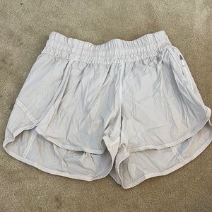 white lululemon shorts